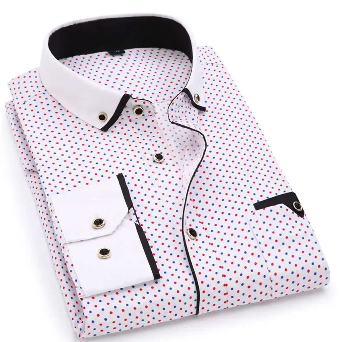 Men's Casual Printed Full Sleeve Shirt - Multicolor |