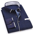 Men's Casual Printed Full Sleeve Shirt - Multicolor |Navy Blue