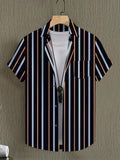 Men's Casual Half Sleeve Shirt - Multicolor | HHS-9